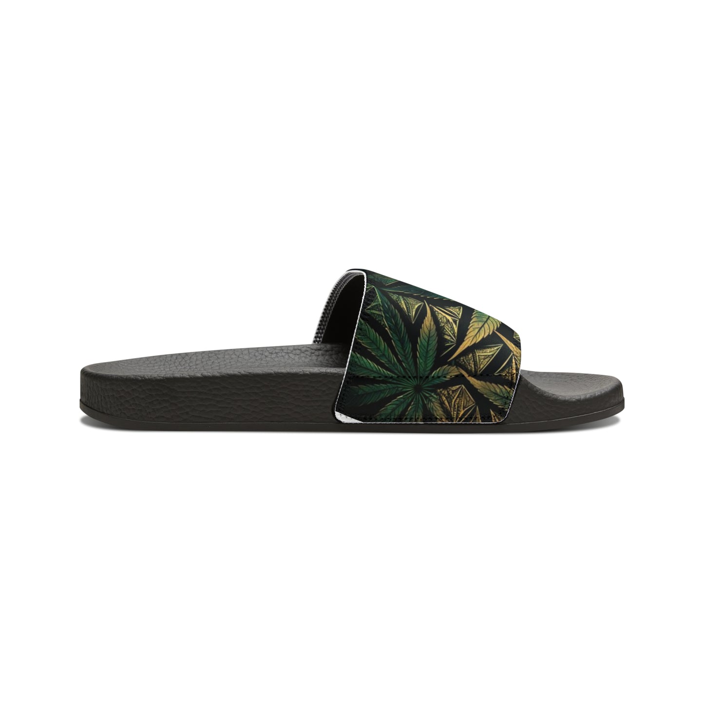 Women's Marijuana Leaf Slide Sandals