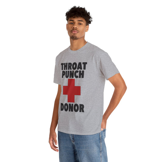 Throat Punch Donor Cotton Tee