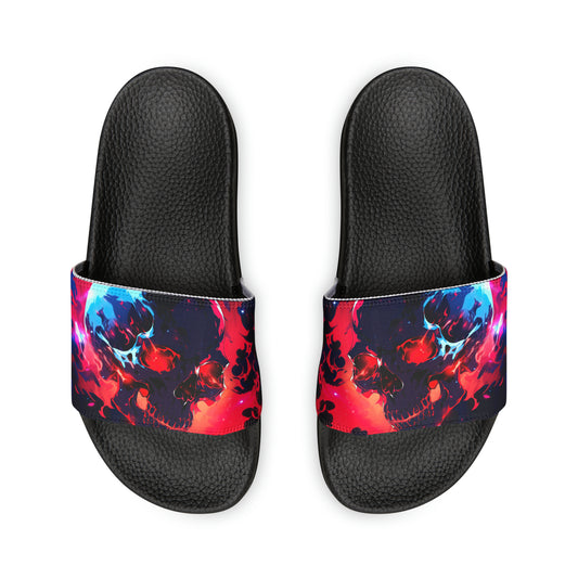 Women's Red Skull Slide Sandals